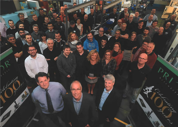 The Prior Scientific team in Fulbourn in 2019.