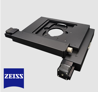 H1056-inch XY motorized stage for semiconductor scanning, compatible with Zeiss upright industrial microscopes.